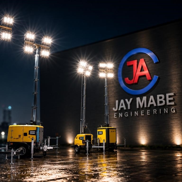 Jay Ambe Engineering High-Mast Lattice Steel Lighting Tower Structure